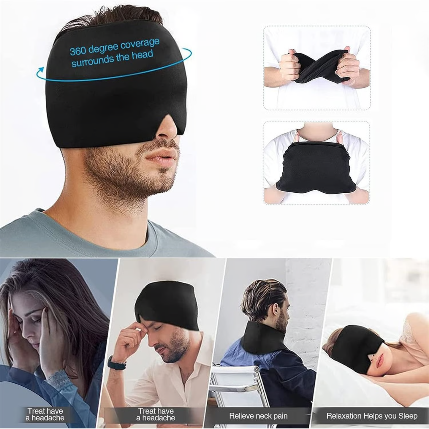 Gorro Gel para Dolor de Cabeza